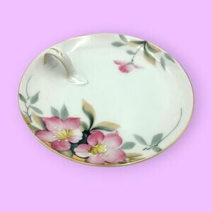Vintage Noritake Hand Painted Azalea 19322 Lemon Butter Dresser Plate  EUC